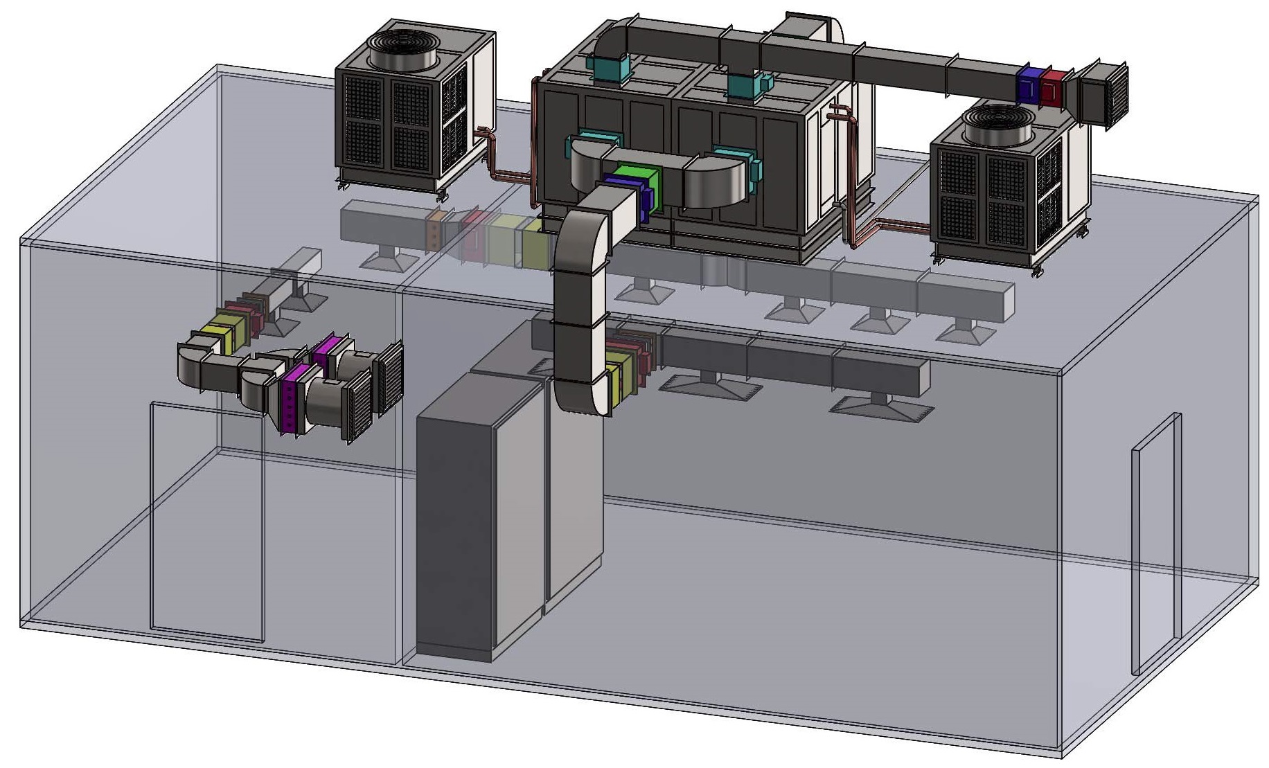 High-performance HVAC system design for oil and gas operations