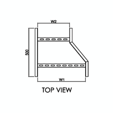 Righthand Reducer Top View