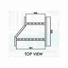 Lefthand Reducer Top View