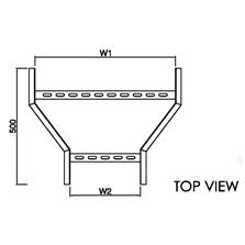 Straight Reducer Top View