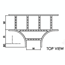 equal tee top view