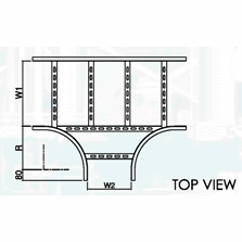 unequal tee top view